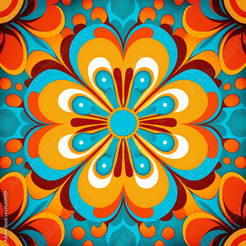 Kaleidoscopic Retro Pattern