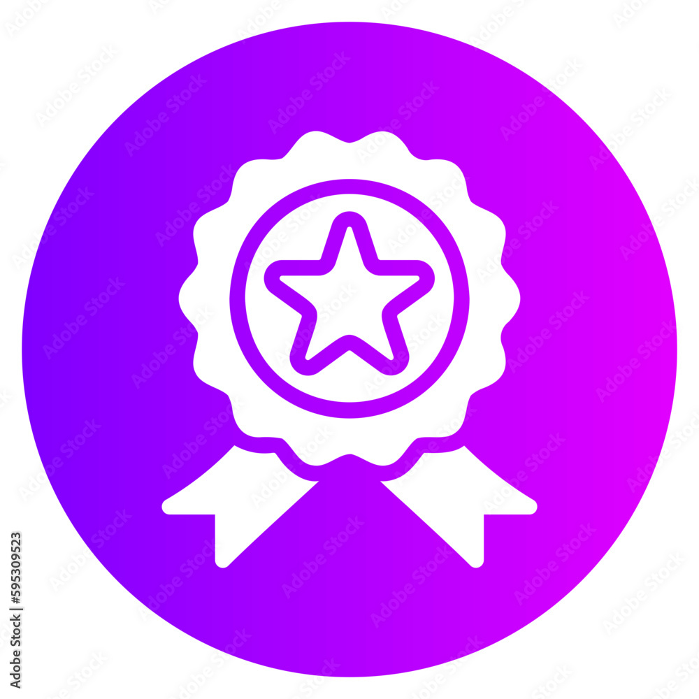 medal gradient icon medal gradient icon