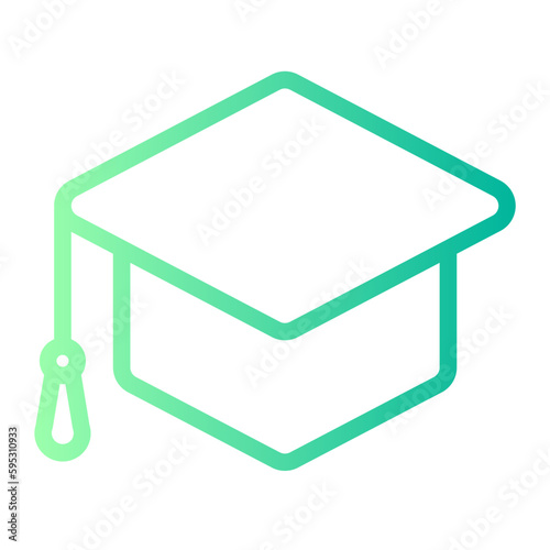 mortarboard gradient icon