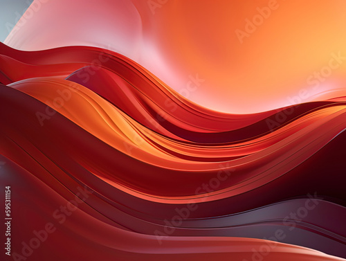 Abstract Metal Twisted Background. AI technology generated image