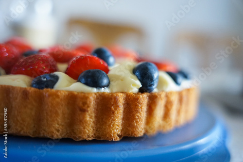 Obst-Pudding Tarte