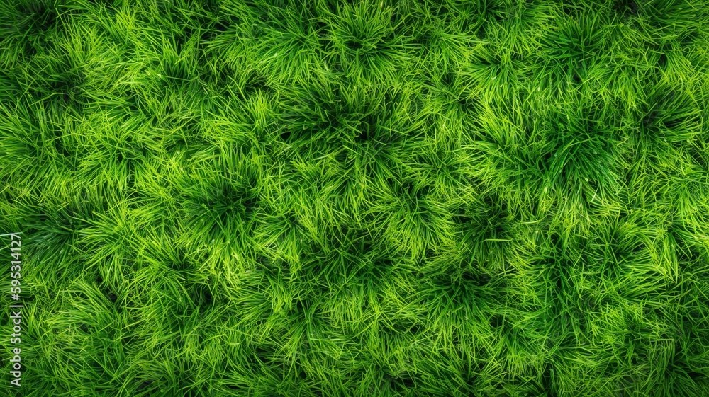 AI Generative. AI Generated. Concept of photo of green grass. Background pattern farming. Can be used for graphic design. Graphic Art Illustration.