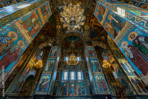 interior of the church of the savior on spilled blood
