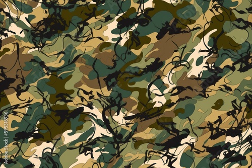 Soldier camo pattern design