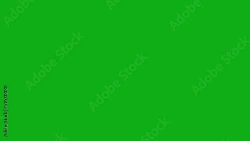 White Rectangle Moving in and Out on Green Screen For Transition of Footage 