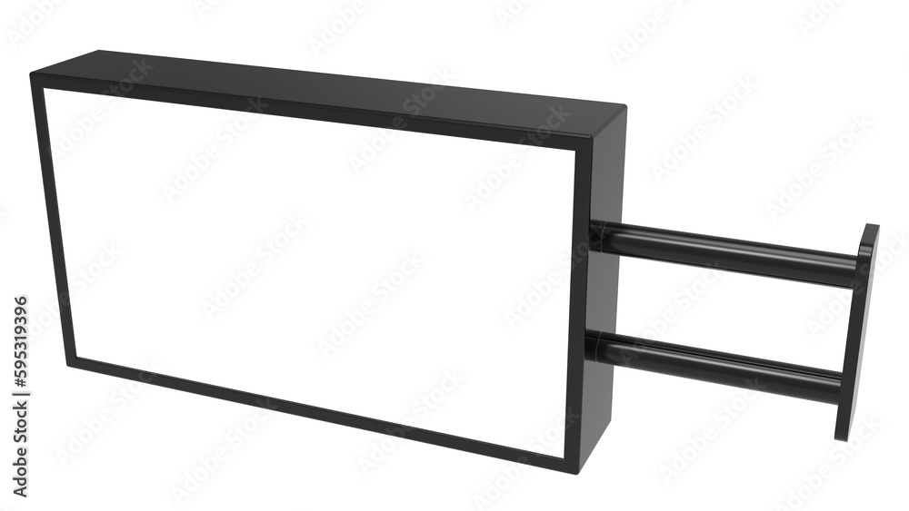 Isolated Blank blackboard for template mockup 3d illustration Isolated Blank blackboard for template mockup 3d illustration