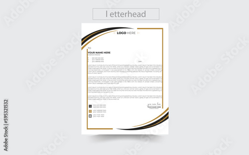 professional creative letterhead template design for your business .