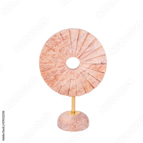 luxury decorative marble object isolated on white