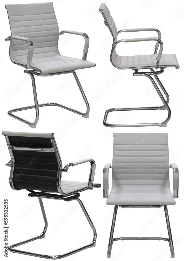 Fototapeta premium Office chair. Interior element. Isolated from the background. From different angles