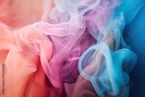 colourful smoke on black background
