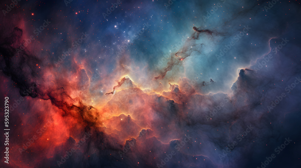 Fototapeta premium Beautiful Nebula Cloud