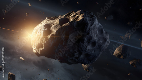 Beautiful Deriving Asteroïd photo