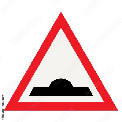 Road Hump Warning Sign