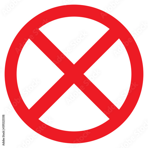 Free Download do not enter sign. stop and warning cross icon - GFXLoad