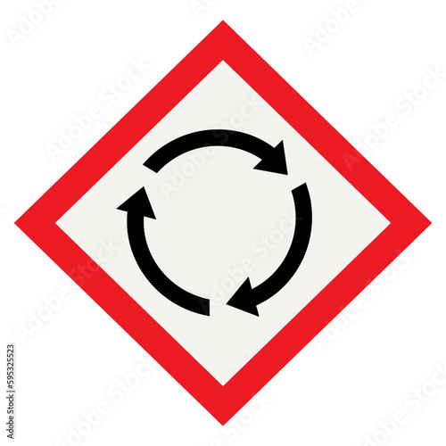 roundabout traffic sign