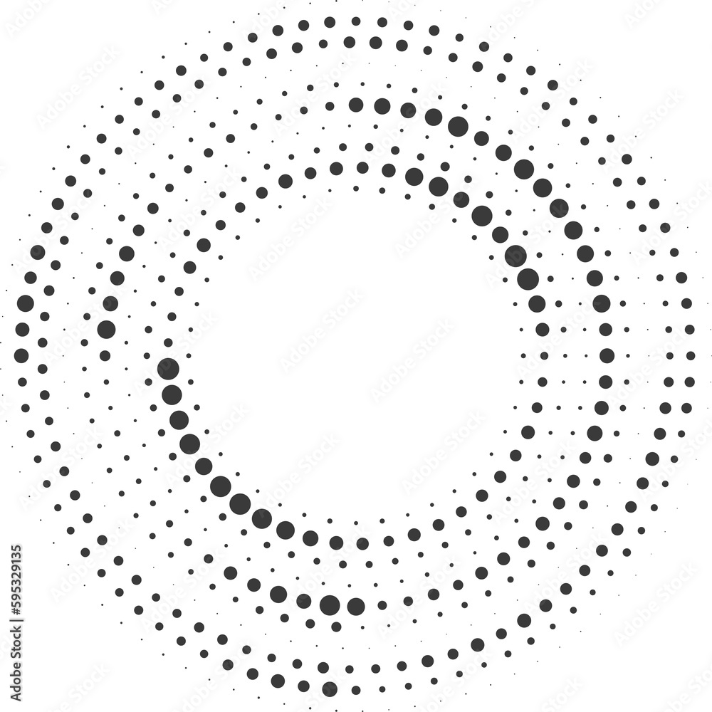 Dotted circle pattern. Abstract halftone round. Frame with random gradient gradation. Grunge rings design Dotted circle pattern. Abstract halftone round. Frame with random gradient gradation. Grunge rings design