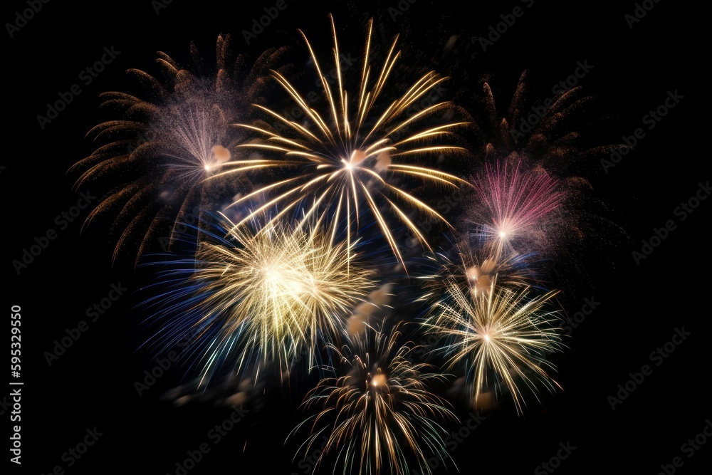 colourful fireworks at night colourful fireworks at night