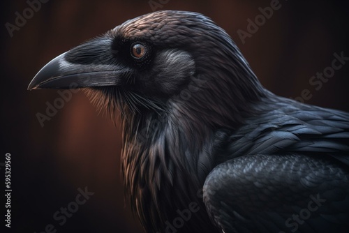 A dark bird of AI, the Raven. Generative AI