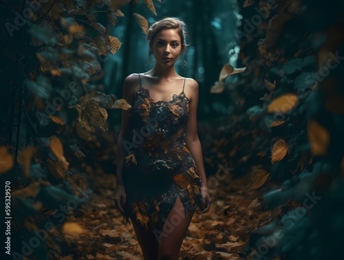 gorgeous nymph in her forest © Valery