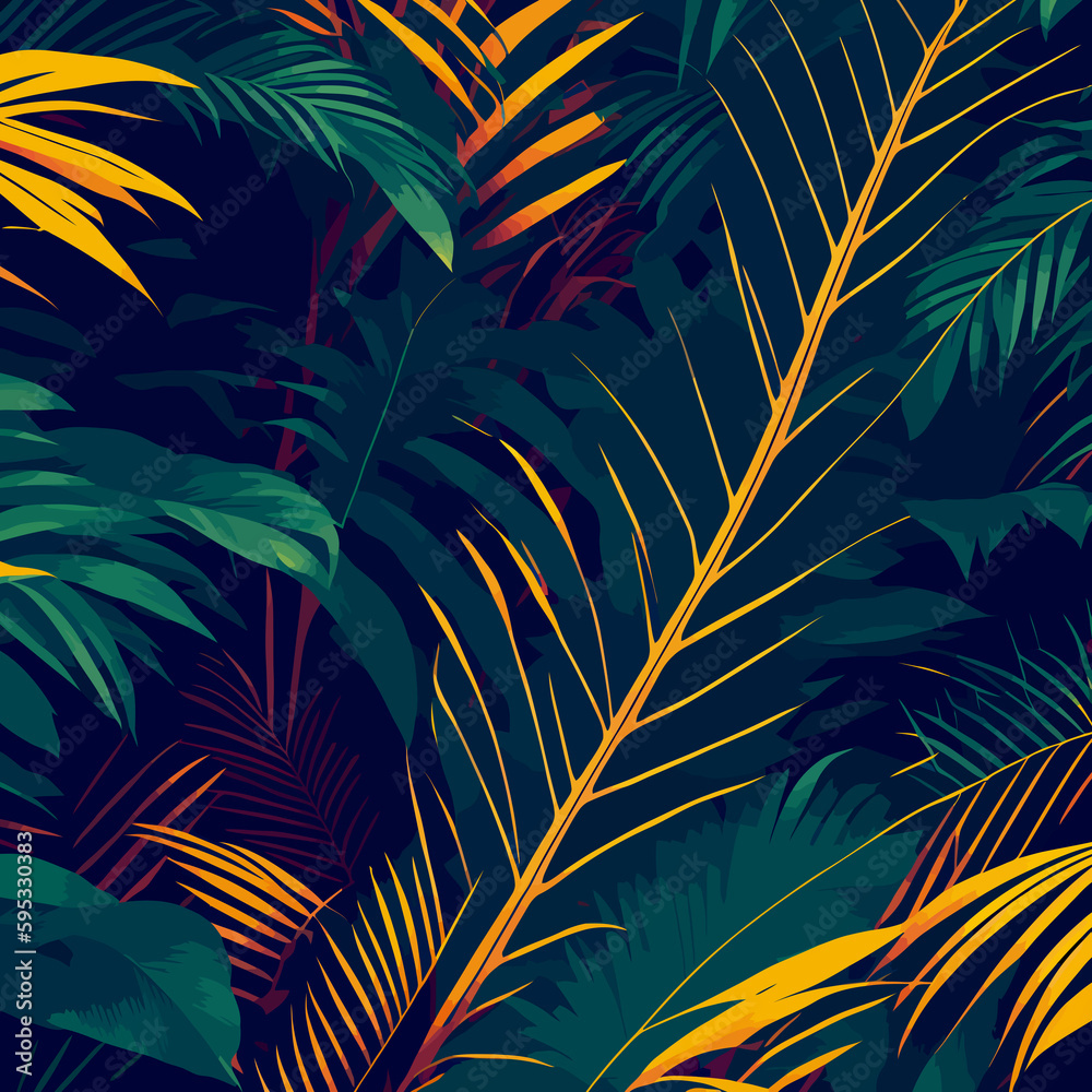 pattern sameless jungle illustration
