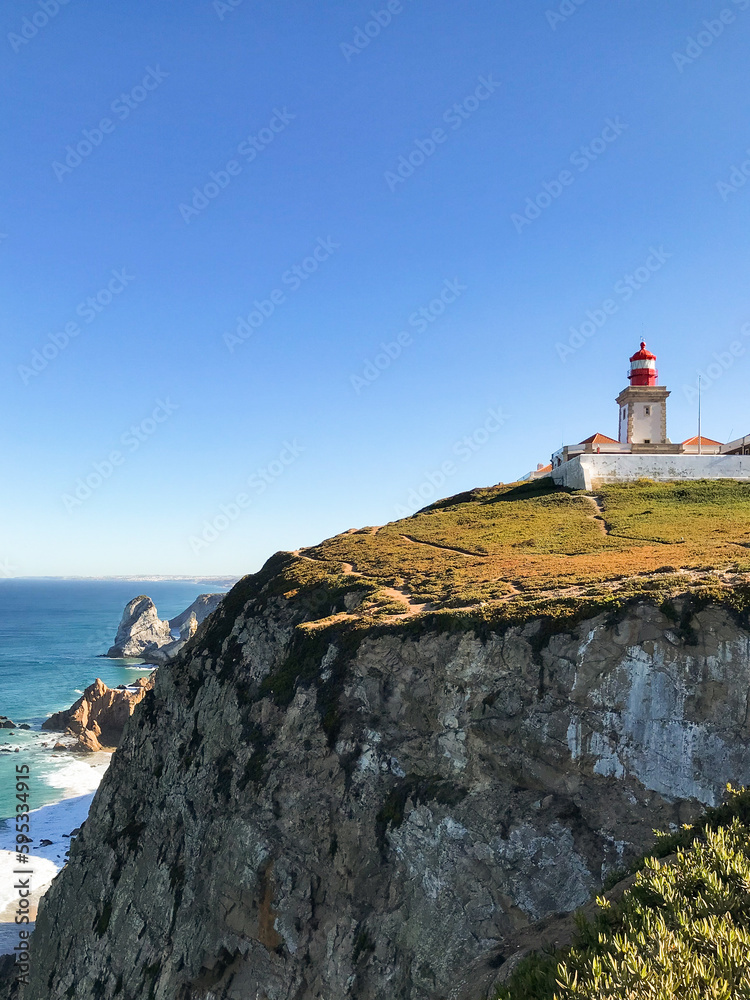 lighthouse on a cliff