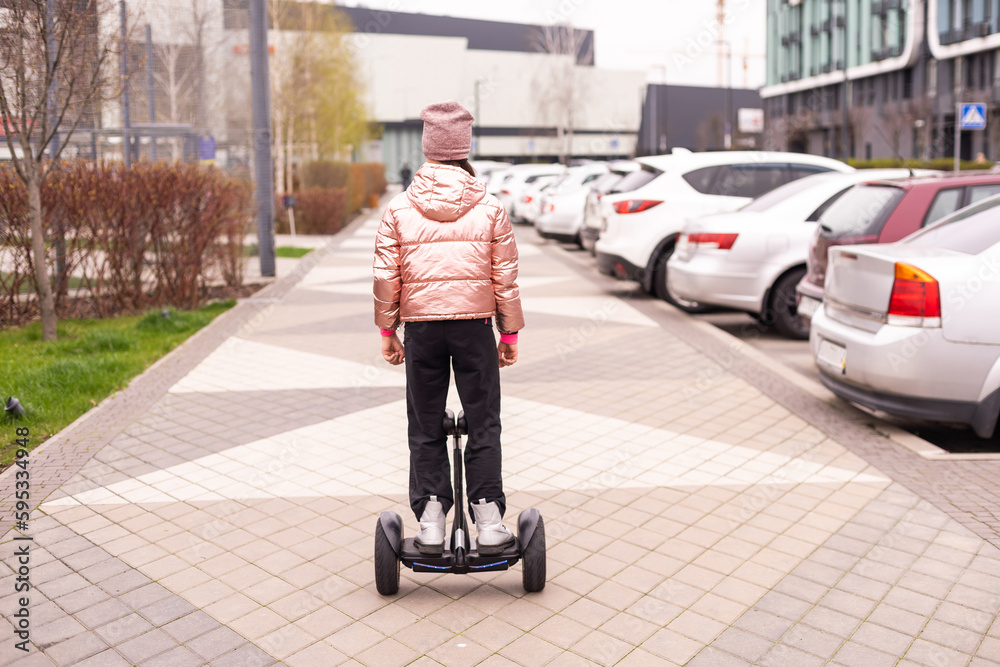 Personal eco transport, gyro scooter, smart balance wheel. A little
