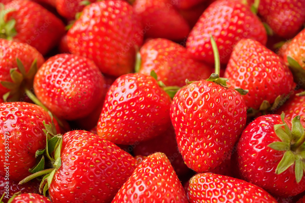 Fresh organic red strawberry fruit background Fresh organic red strawberry fruit background