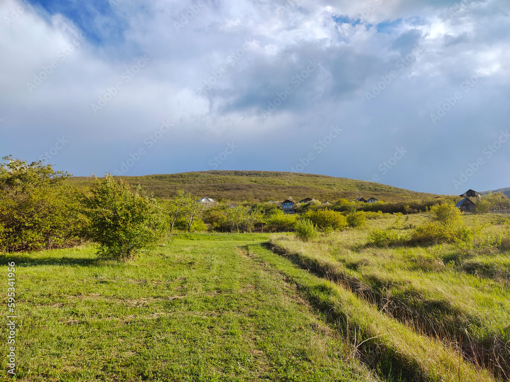 mountain landscape and view, Georgian nature