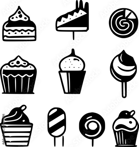 Sweets - High Quality Vector Logo - Vector illustration ideal for T-shirt graphic