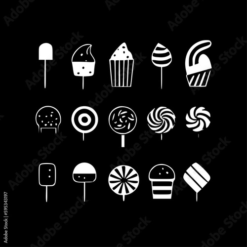 Sweets - Minimalist and Flat Logo - Vector illustration