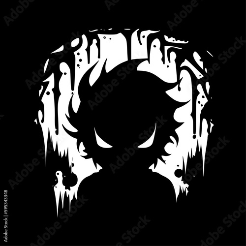 Horror | Minimalist and Simple Silhouette - Vector illustration
