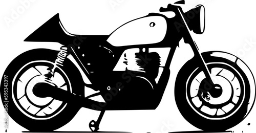Motorcycle - High Quality Vector Logo - Vector illustration ideal for T-shirt graphic