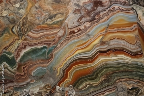 Multicolor Marble Stone Texture 02 generative ai