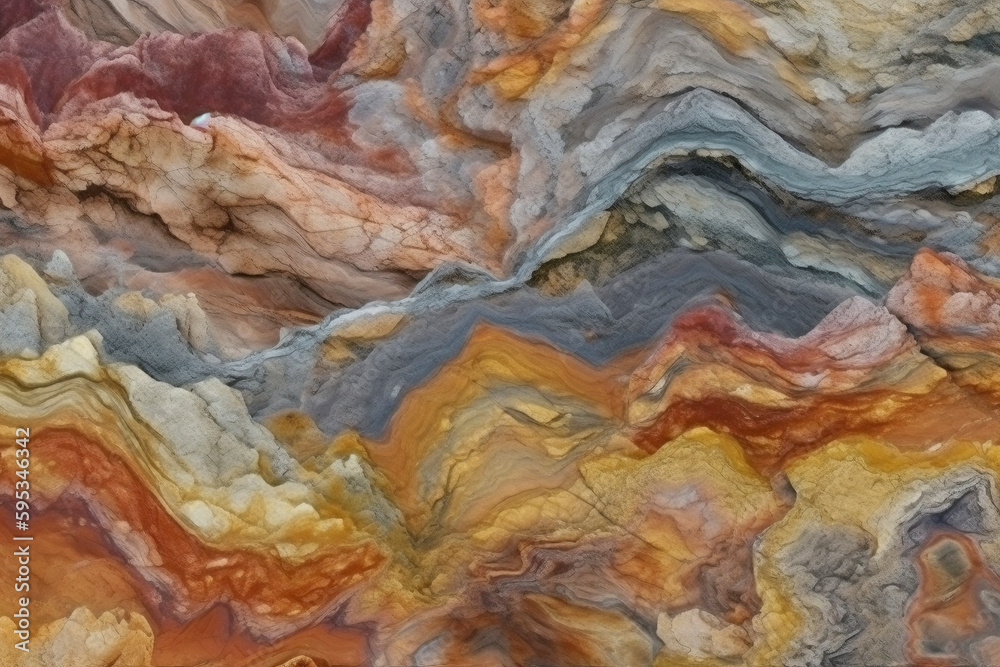 Multicolor Marble Stone Texture 03 generative ai