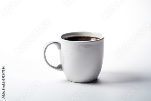 Coffee Mug On White Background. Generative AI