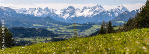 Sunny weather with view to Totes Gebirge, Upperaustria photo