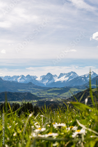 Sunny weather with view to Totes Gebirge, Upperaustria