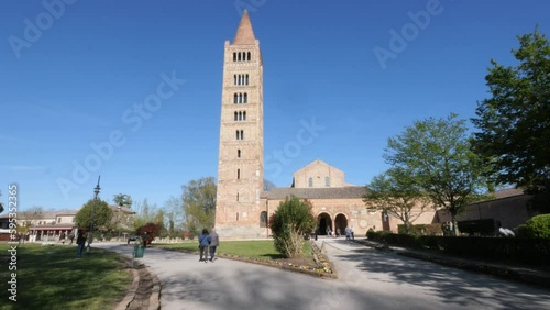Delta Po Biosphere Reserve, Italy, view of the abbey of Pomposa photo