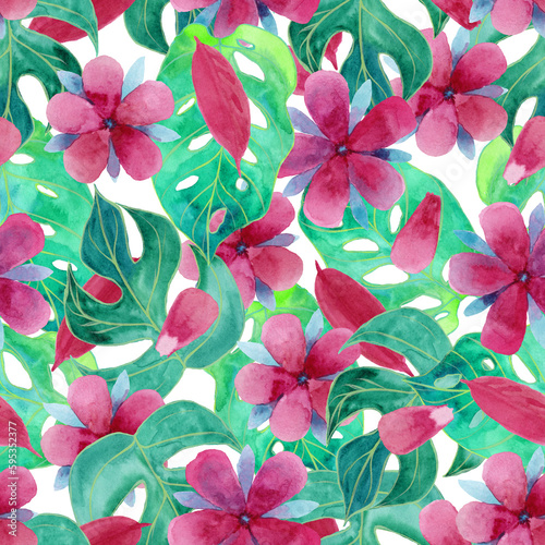 Tropical beach pattern