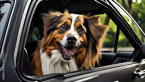 dog in car © ShadowStocks