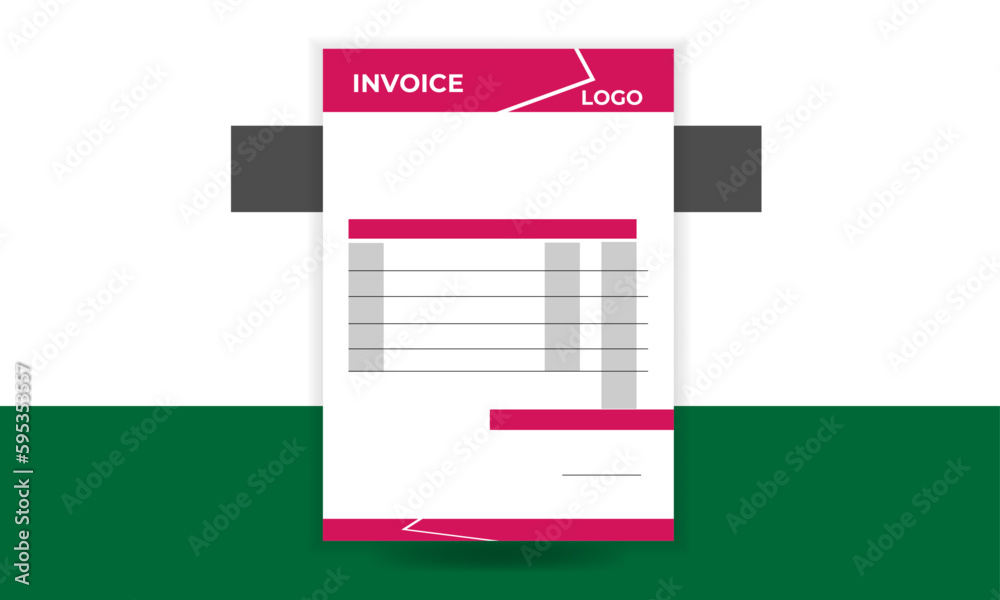 Modern invoice template