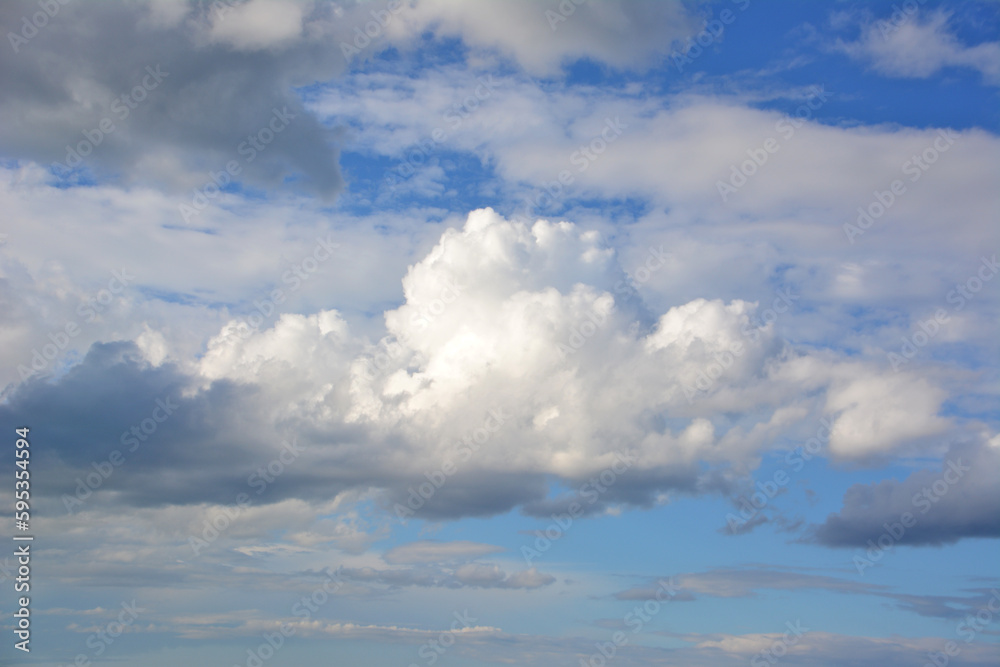 A beautiful white clouds in the sky isolated on the evening sky A beautiful white clouds in the sky isolated on the evening sky