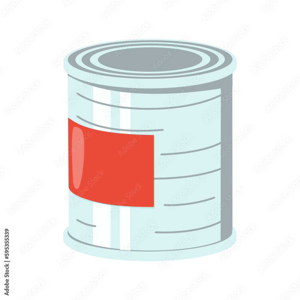 Closen tincan ribbed metal tin can. Canned food. Ready for your design. Product packaging vector EPS10 Closen tincan ribbed metal tin can. Canned food. Ready for your design. Product packaging vector EPS10