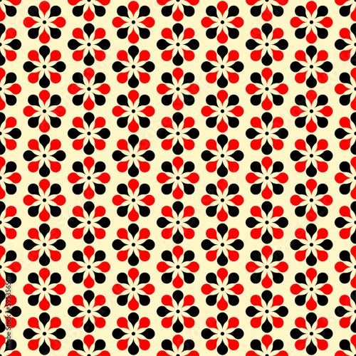 Vector seamless models. Modern stylish texture. Composition from regularly repeating geometrical element. Monochrome, simple. Vector illustrations.