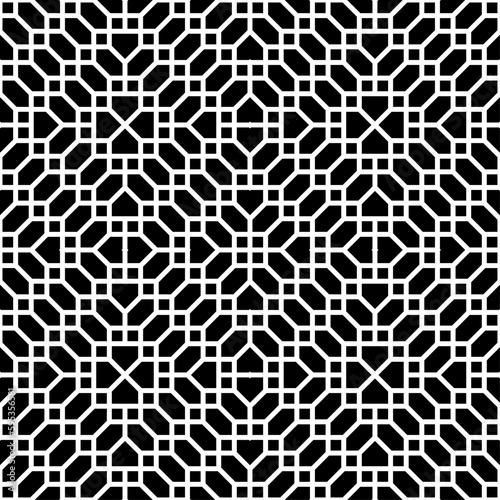 Vector seamless models. Modern stylish texture. Composition from regularly repeating geometrical element. Monochrome, simple. Vector illustrations.