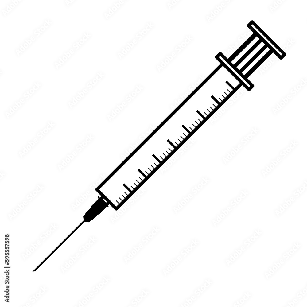 Fototapeta premium Syringe symbol vector image