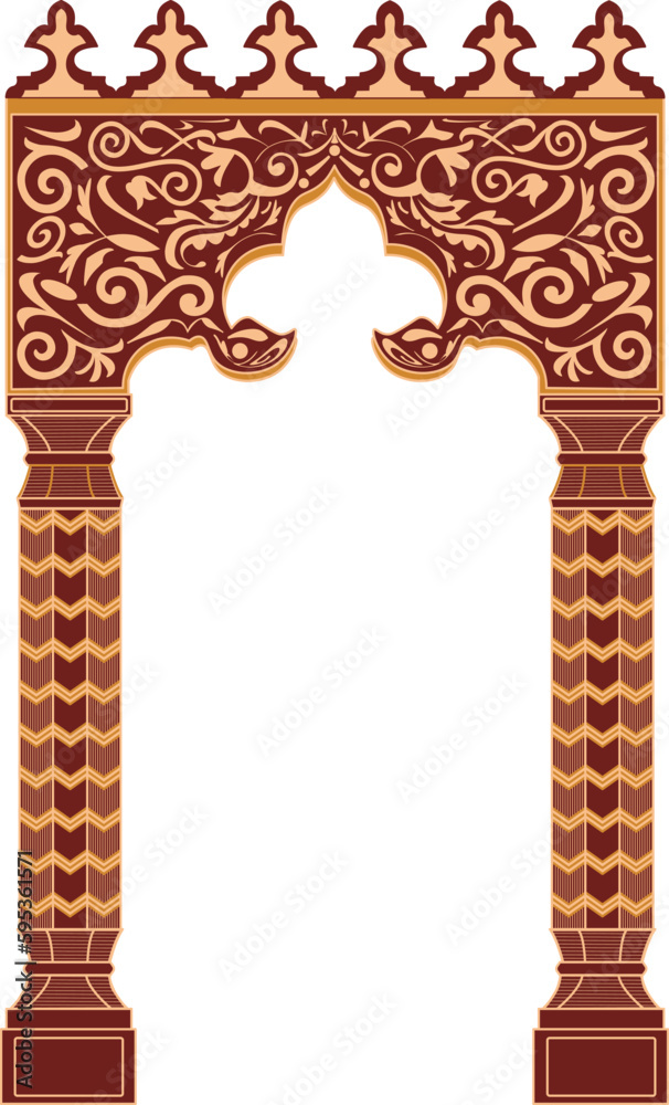 Fototapeta premium Oriental Gate Entrance Desig