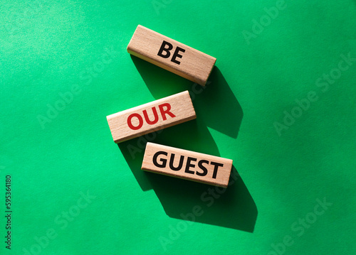 Fototapete Be our guest symbol