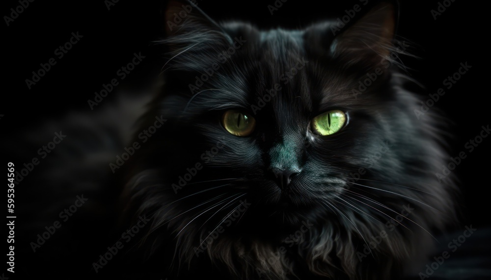Portrait of a beautiful cat close up. Generative AI Portrait of a beautiful cat close up. Generative AI