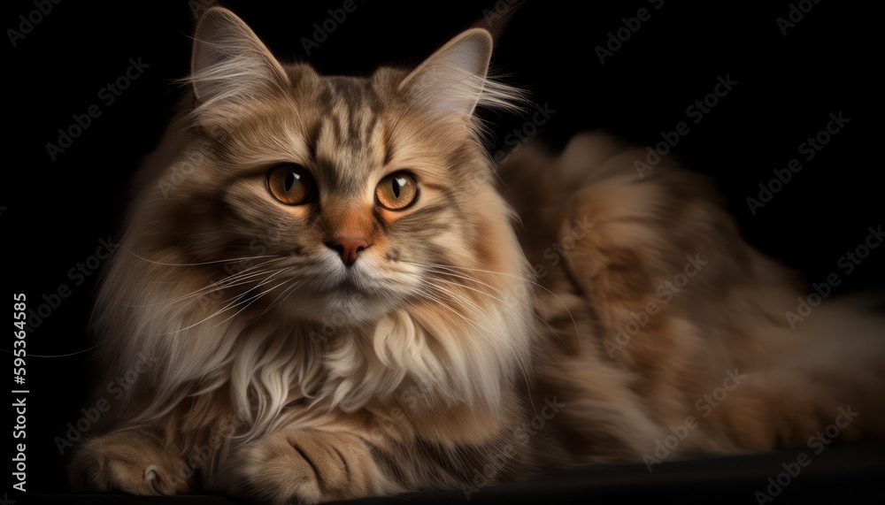 Portrait of a beautiful cat close up. Generative AI Portrait of a beautiful cat close up. Generative AI